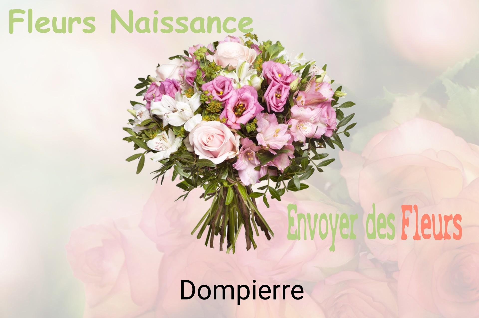 Bouquet de fleurs de naissance livré à Dompierre